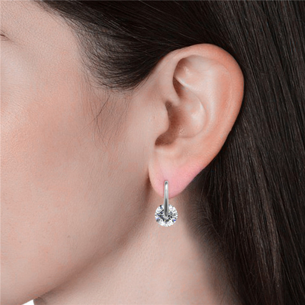 Elegant Hook Drop Earrings Set embellished with Swarovski crystals