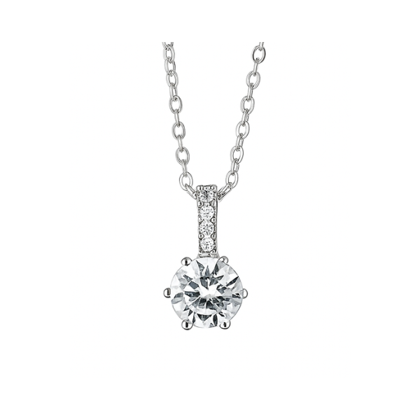 S925 Solitaire Necklace with Swarovski Crystals