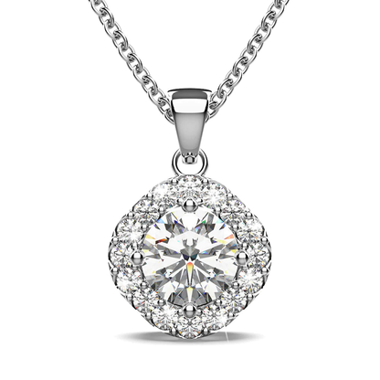 Halo Cluster Necklace