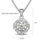 Halo Cluster Necklace
