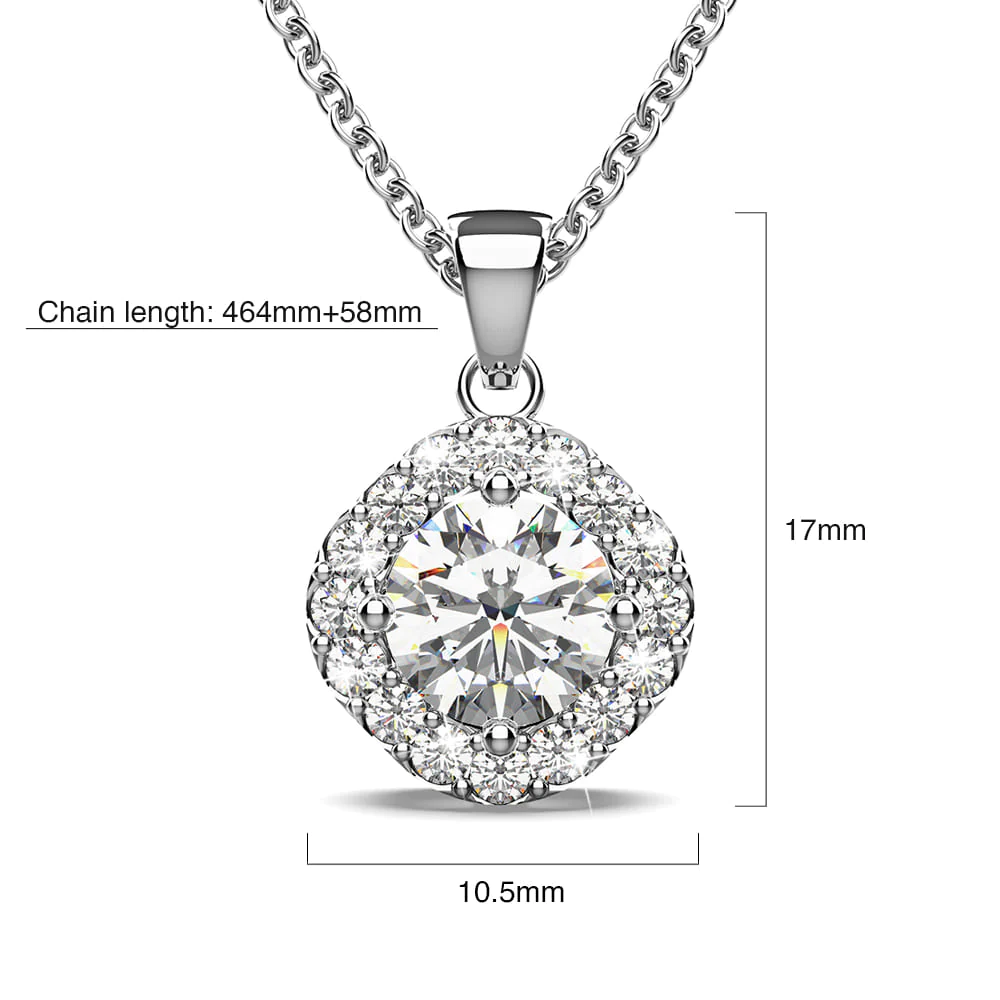 Halo Cluster Necklace