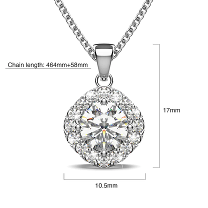 Halo Cluster Necklace