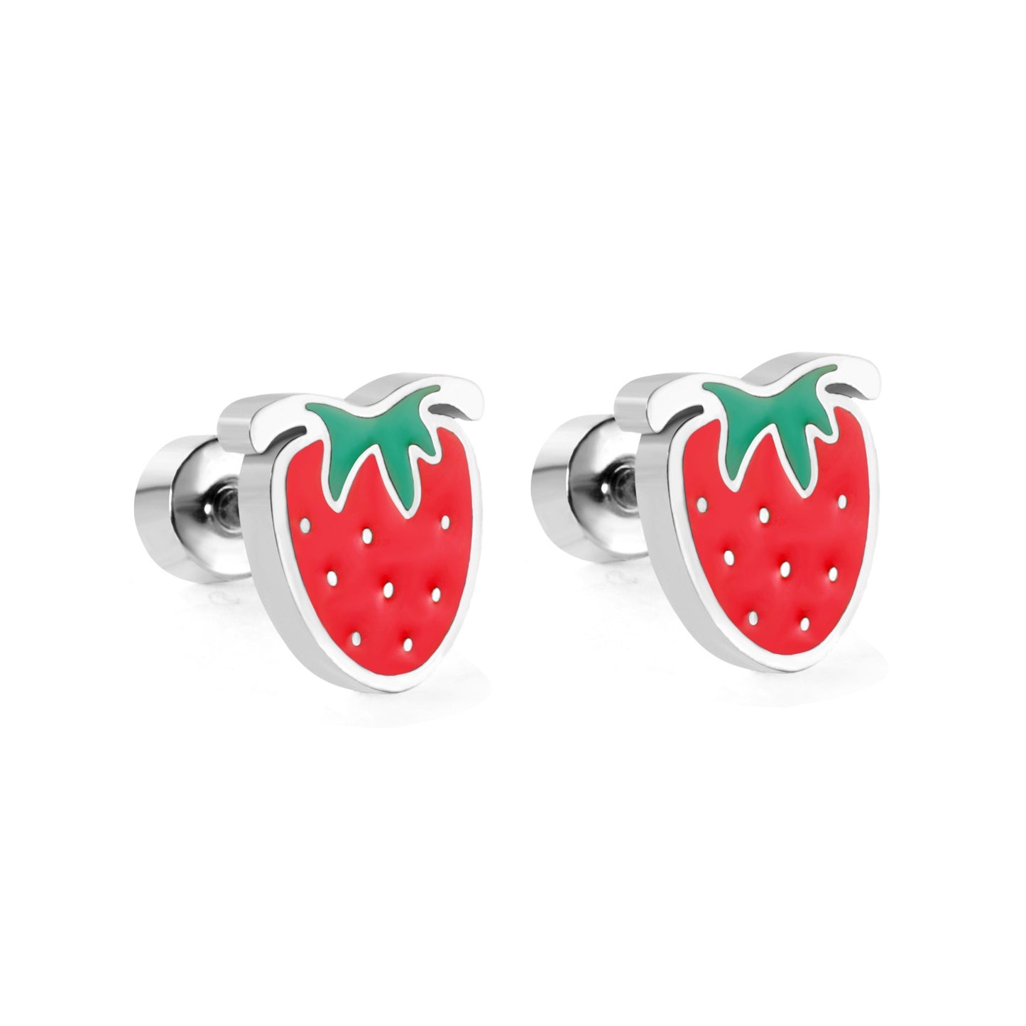 Strawberry Earrings Set