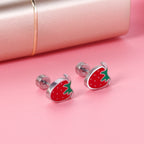 Strawberry Earrings Set