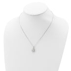 S925 White Teardrop Pendant Necklace