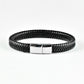 Mens Trendy Magnetic Clasps Leather Bracelets