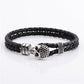 Mens Trendy Skull Style Leather Bracelet