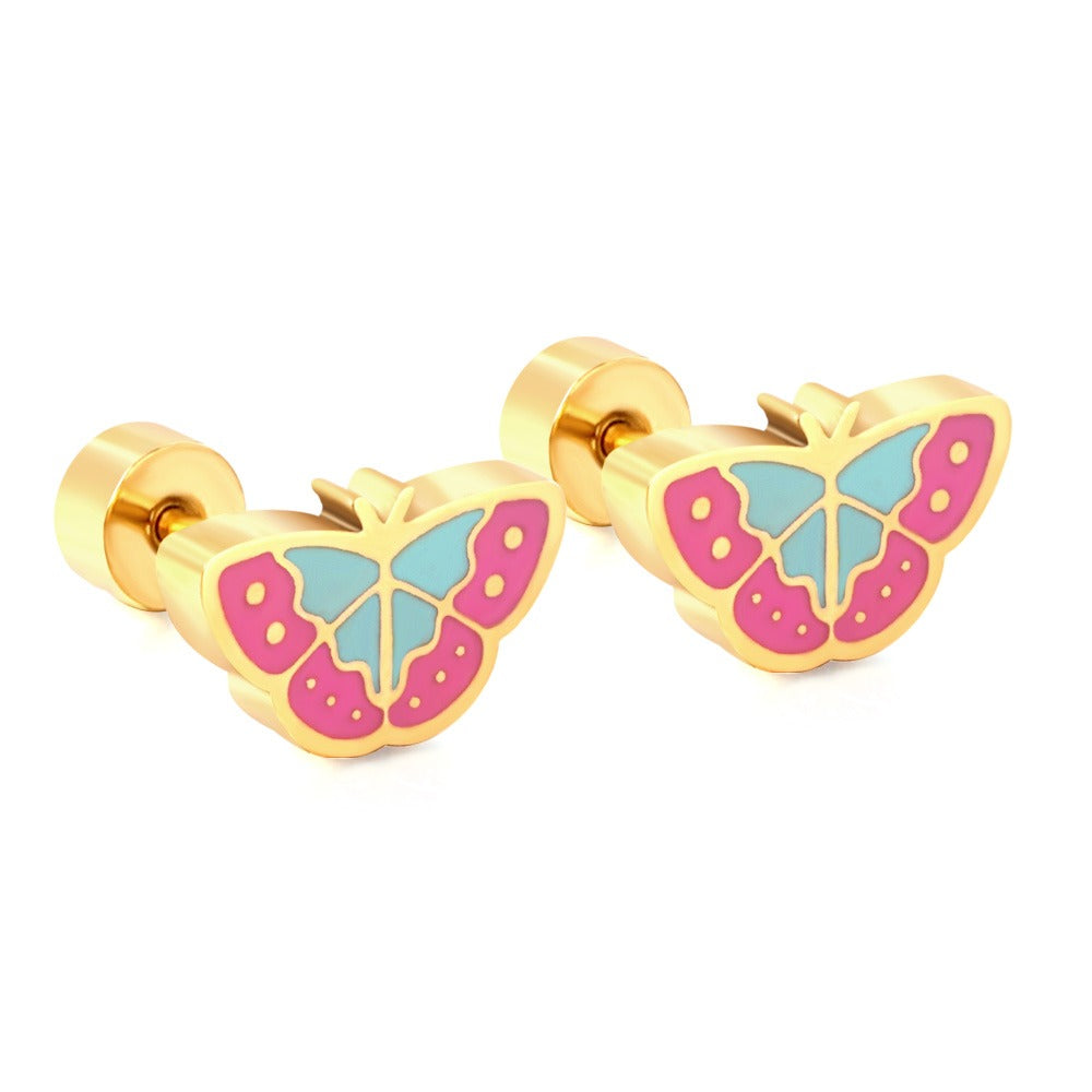 Butterfly & Hummingbirds Earrings in 304 Stainless Steel
