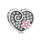 S925 Heart Daisy Charm
