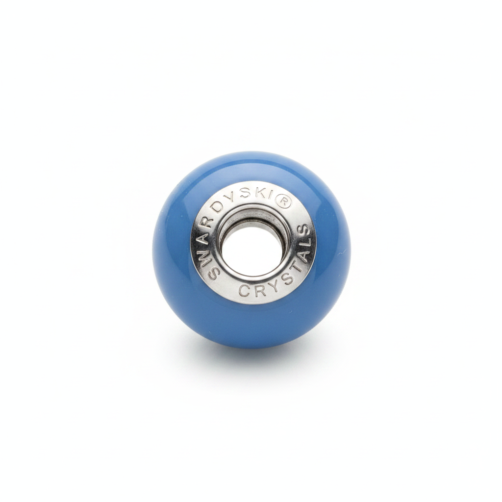 Blue bead top-down