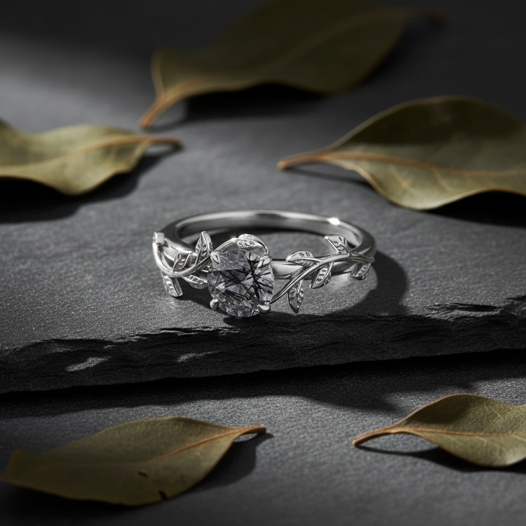 BRQ Silver Ring - Dark Editorial
