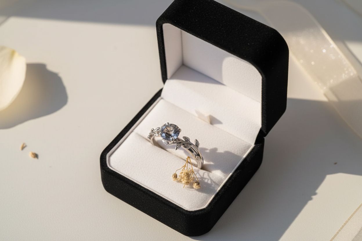 BRQ Silver Ring - Gift Box