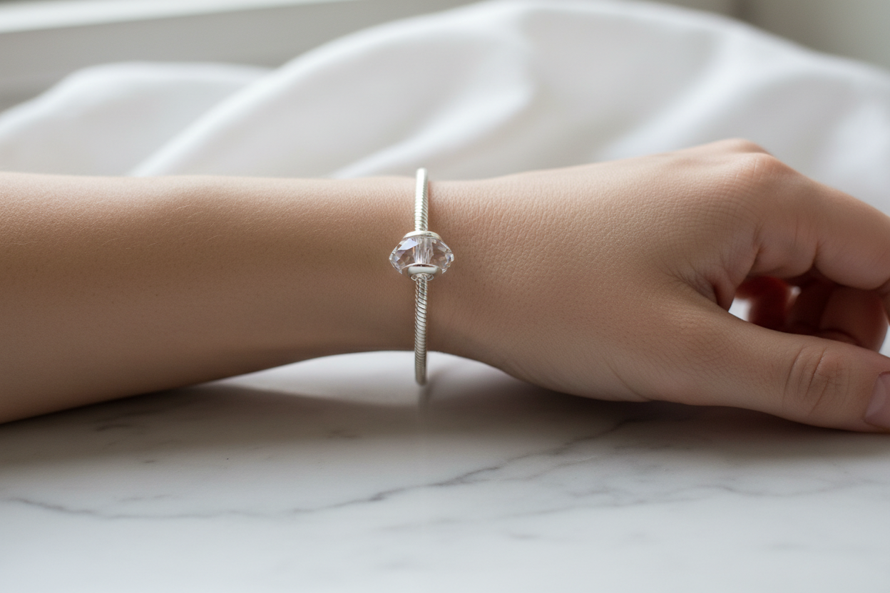 Crystal bead wrist lifestyle