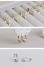 Crystal Hoop Earrings Collage - All Colors