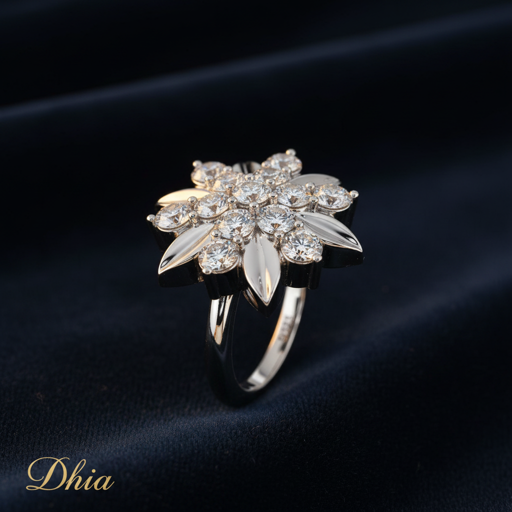 Dhia Flower Ring Studio Branded