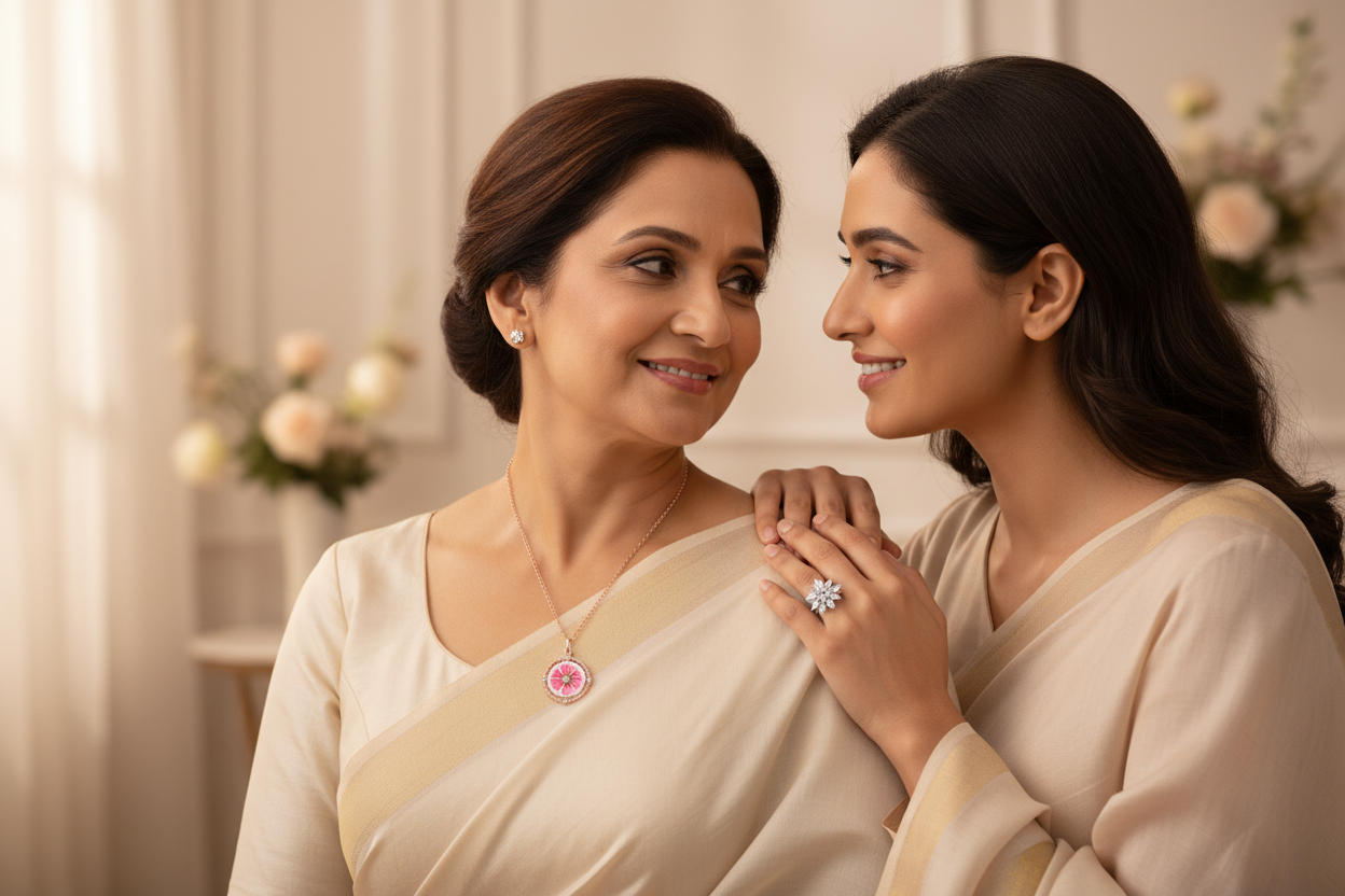 Dhia Jewellery – Indian Mum & Daughter, Necklace & Ring