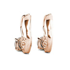 Elegant Light Blue Opal - Rose Gold Plated Earrings– Embellished with Swarovski® Crystals