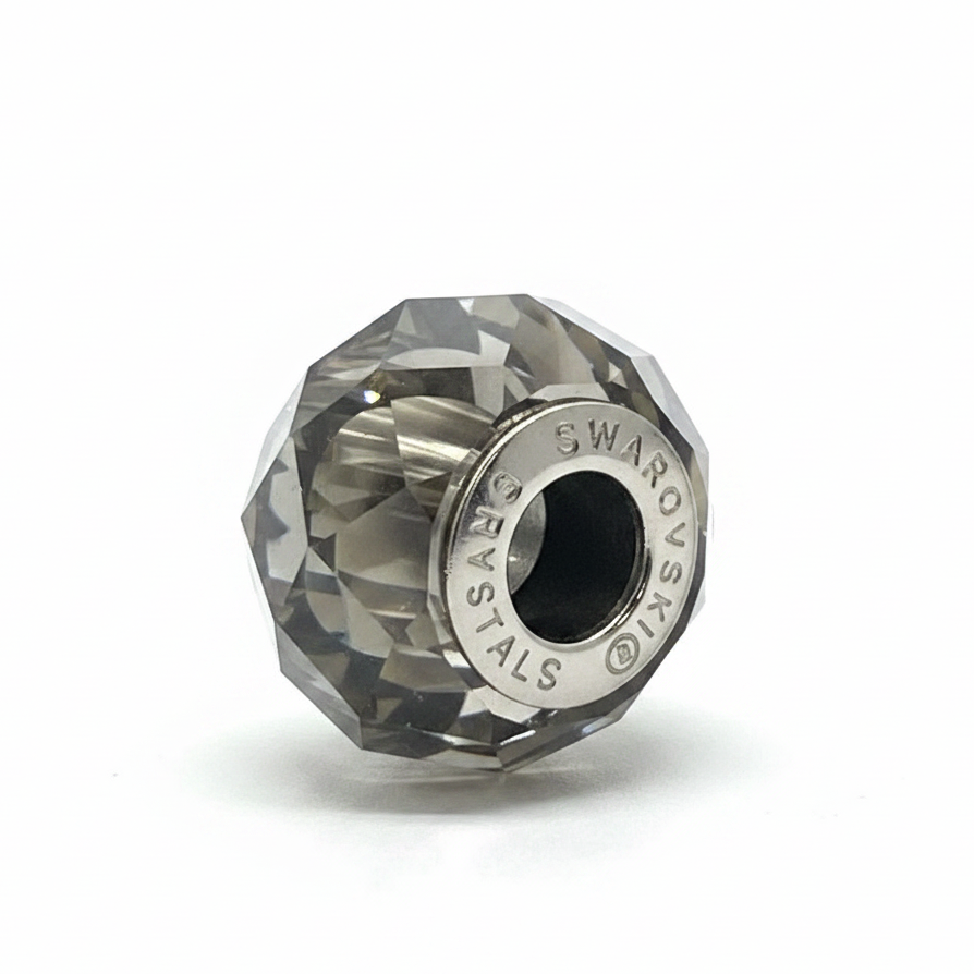 Faceted Crystal Swarovski Bead - White Background