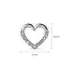 Heart Stud Earrings