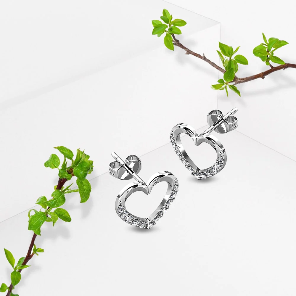 Heart Stud Earrings
