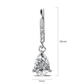 Clear Water Drop Hook Earrings