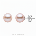 Light Pink Pearl - 9kt White Gold