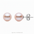 Light Pink Pearl - 9kt White Gold