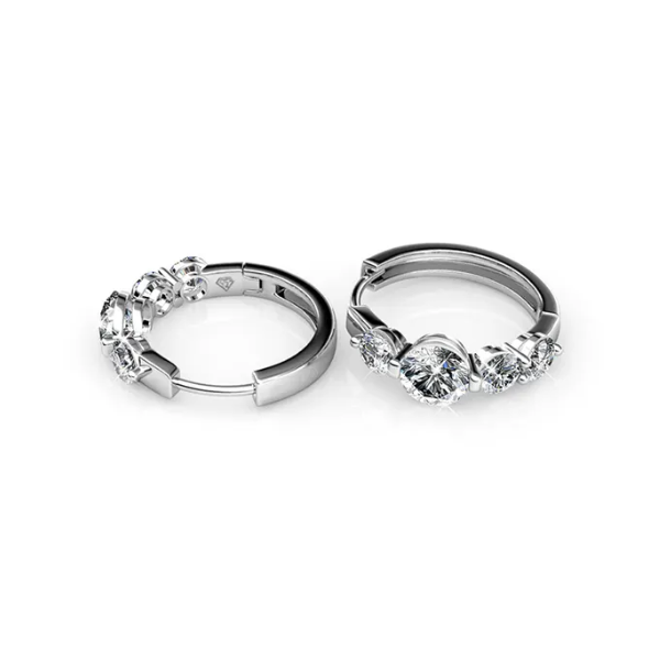 Dhia Hoop Princess Earrings embellished with Crystals from Swarovski
