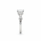 Moissanite Leaf Ring - Band Profile