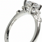 Moissanite Ring - Dhia 925 Engraving
