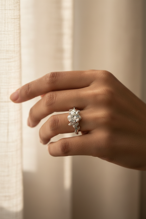 Moissanite Ring - Lifestyle On Hand