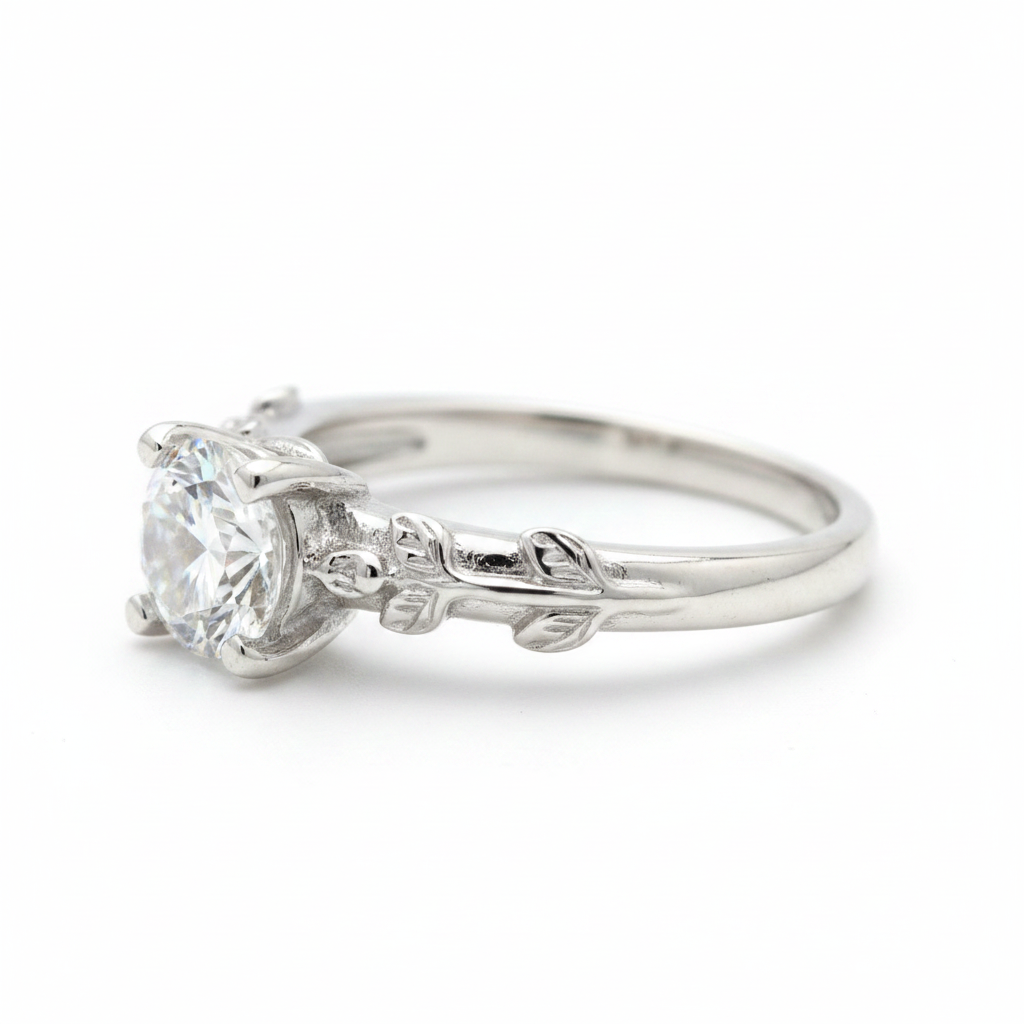 Moissanite Ring - Macro Detail