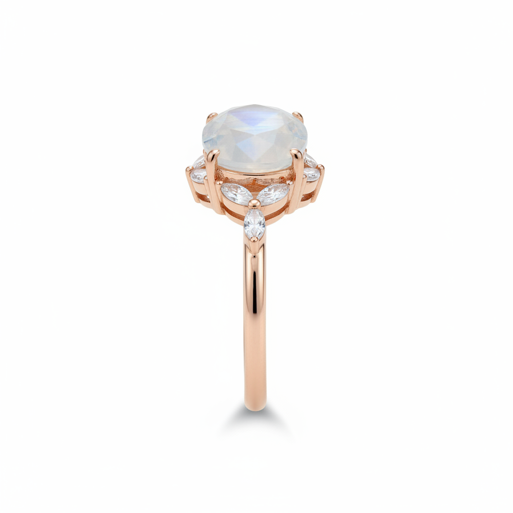 Moonstone Ring - White Side