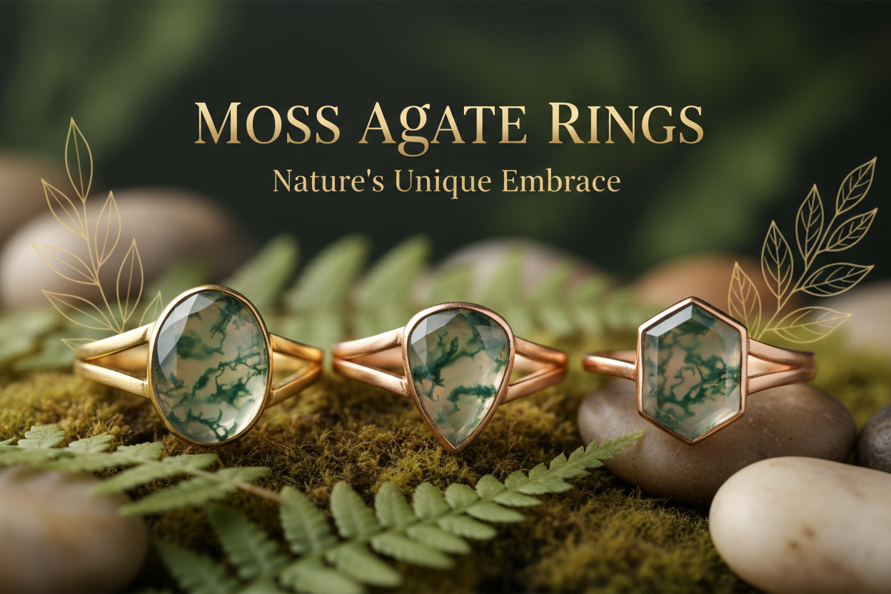 Moss Agate Rings Banner