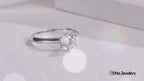 Dhia 1.00Ct Moissanite Solitaire 6-Prong S925 Ring