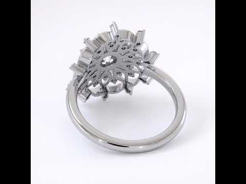 Dhia Mandala Ring Embellished with Swarovski Zirconia