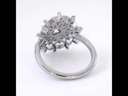 Dhia Mandala Ring Embellished with Swarovski Zirconia