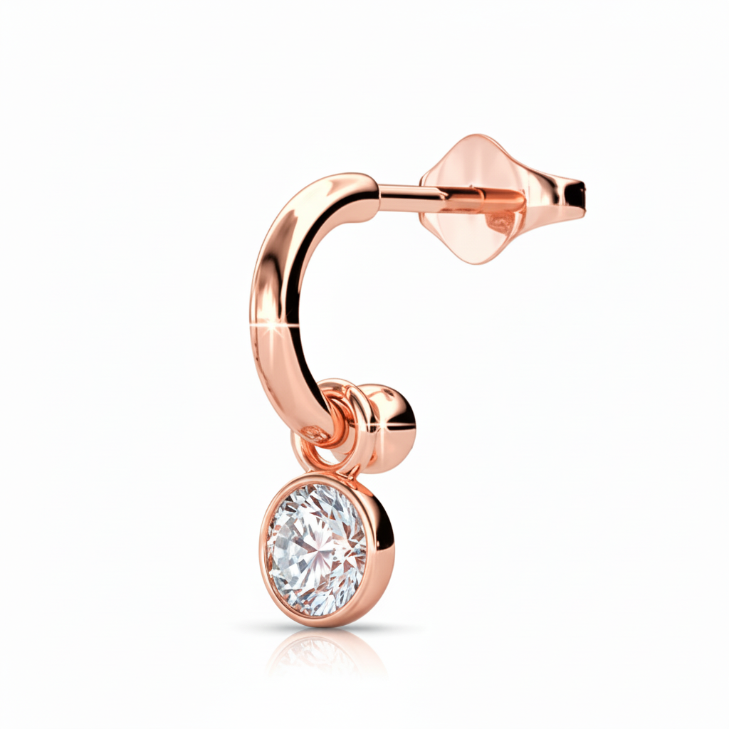 Rose Gold - Hoop Mechanism Detail