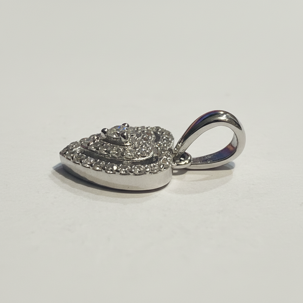 Rose Pendant - Side Angle