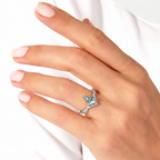 Silver ring side angle