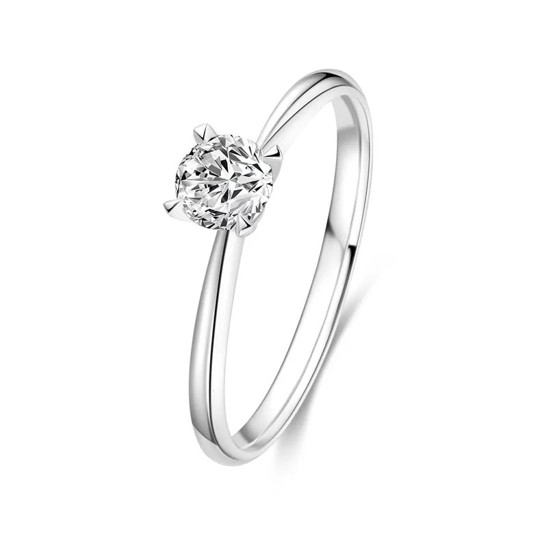 Solitaire Ring embellished with Swarovski Crystal