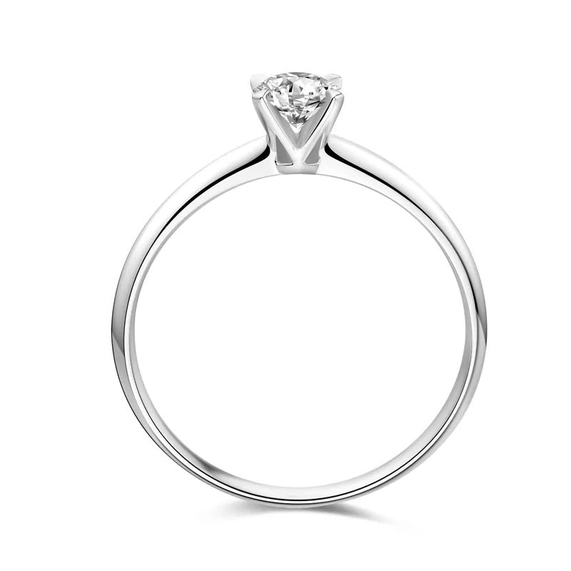 Solitaire Ring embellished with Swarovski Crystal