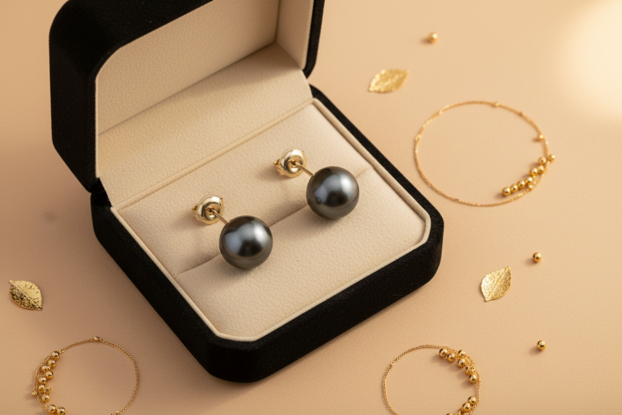 Tahitian Pearl Studs Banner