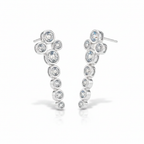 Waterfall Earrings Angled White