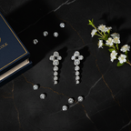 Waterfall Earrings flat lay