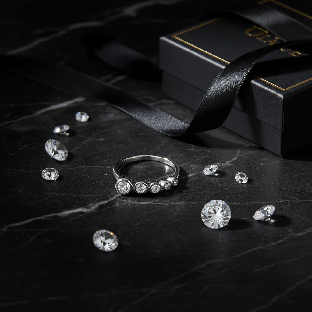 Waterfall Ring flat lay