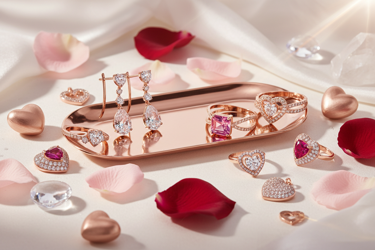 Women's Valentine's Day Jewelry Banner