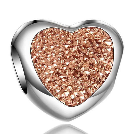 Heart Charm - Rose Gold