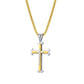 Two Tone Cross Necklace
