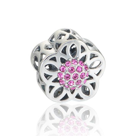 S925 Flower Cluster Charm